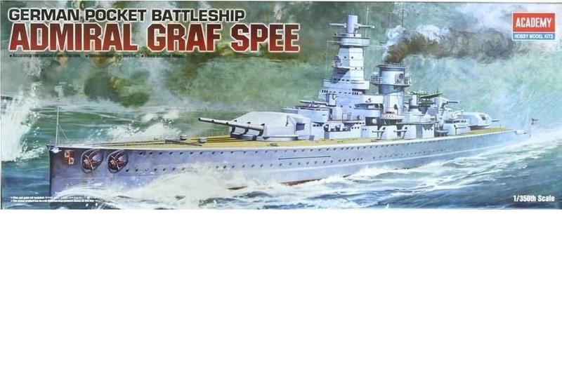 Imagem de Kit Academy German Pocket Battleship Admiral Graf Spee 1/350