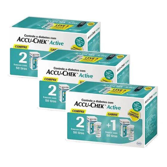 Imagem de Kit Accu-chek Active Combo Economico 450 Testes