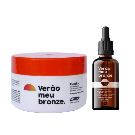 Imagem de Kit Acelerador De Bronzeamento Cera + Óleo Verão Meu Bronze