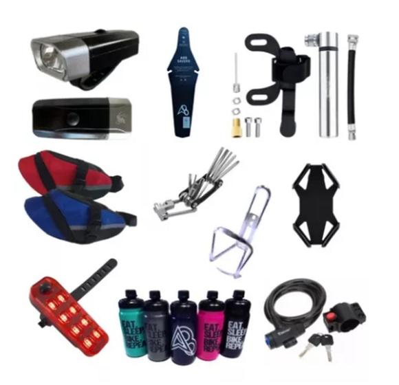 Imagem de Kit Acessórios Bolsa De Selim Mtb Bike Speed Passeio Lazer