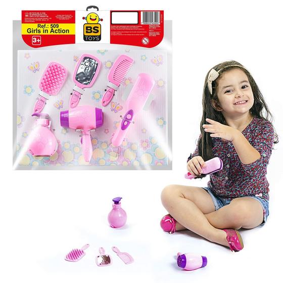 Kit Acessórios De Beleza Infantil Girls In Action 6 Itens - Bs Toys Menor preço em Kit Acessórios De Beleza Infantil Girls In Action 6 Itens - Bs Toys
