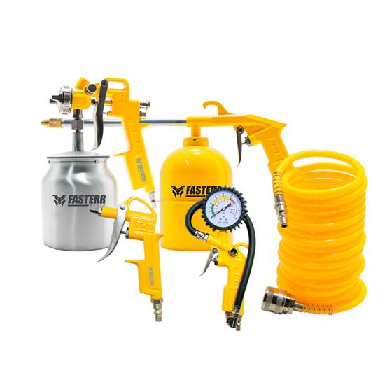 Imagem de Kit Acessórios para Compressor 5 Peças Caneca FASTERR - FST034