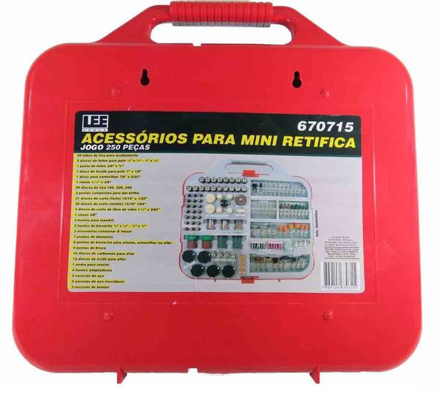 Imagem de Kit Acessórios Para Mini Retífica Micro Jogo 250 Peças