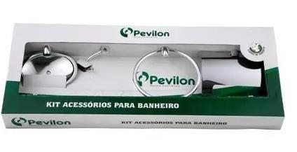 Imagem de Kit Acessórios Pra Banheiro 5 Peças - Pevilon