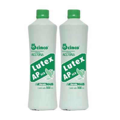 Imagem de Kit Acetona Lutex c/ 2 unidades - não mancha 500ml cada