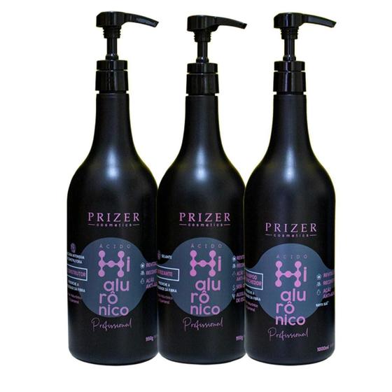 Imagem de Kit Ácido Hialurônico 3 Passos Prof. Prizer Cosmetics 1L