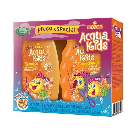 Imagem de Kit Ácqua kids 1 shampoo e 1 condicionador Mamão Papaia