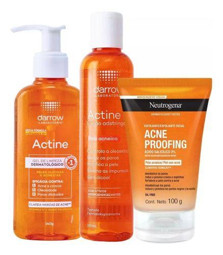 Imagem de Kit Actine Facial Limpeza + Tônico + Esfoliante Neutrogena