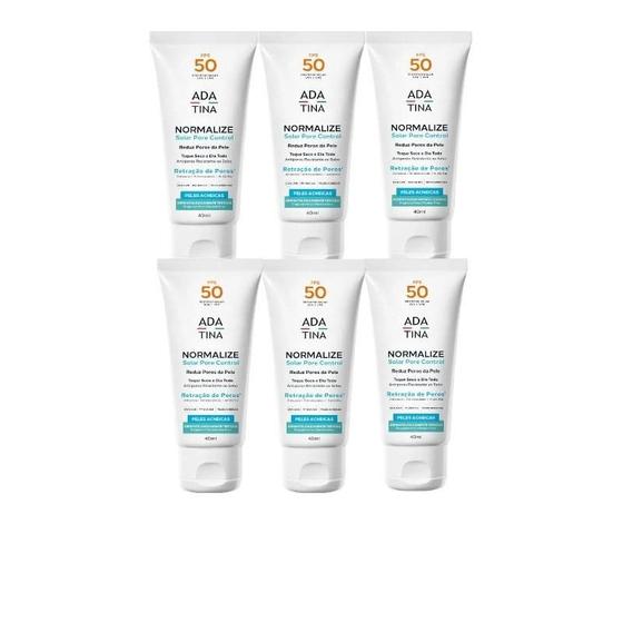 Normalizer Kit Kit Ada Tina Normalize Solar Pore Control FPS 50 Protetor Solar Com 6 ...
