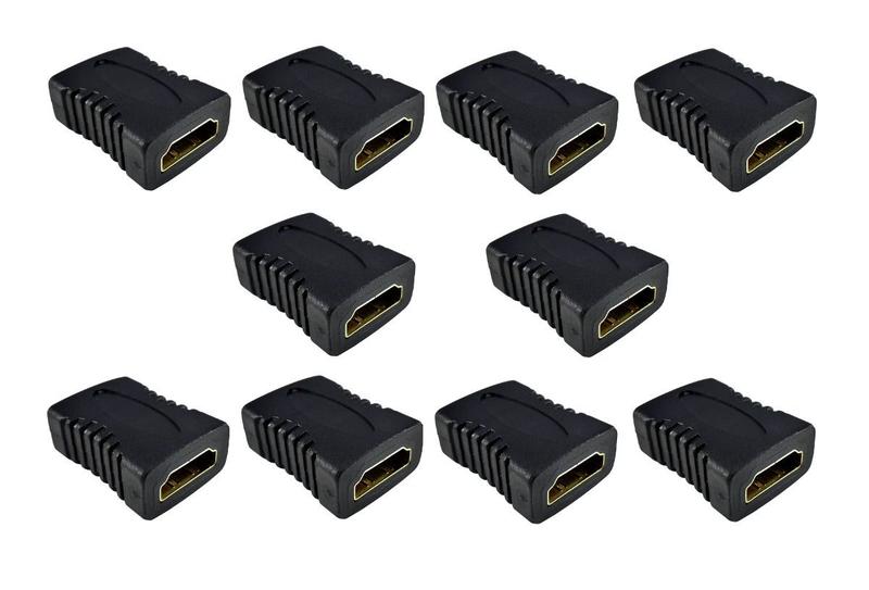 Imagem de Kit Adaptador Emenda HDMI Fêmea 10 Peças