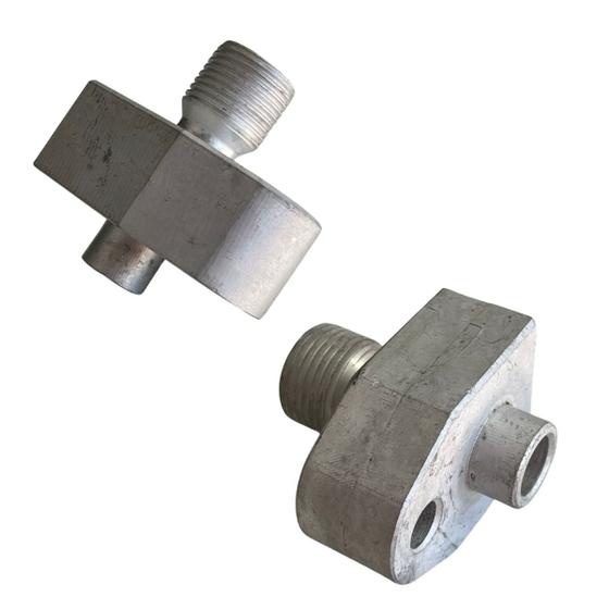 Imagem de Kit Adaptadores Para Compressor Caminhão Volvo Saída Original