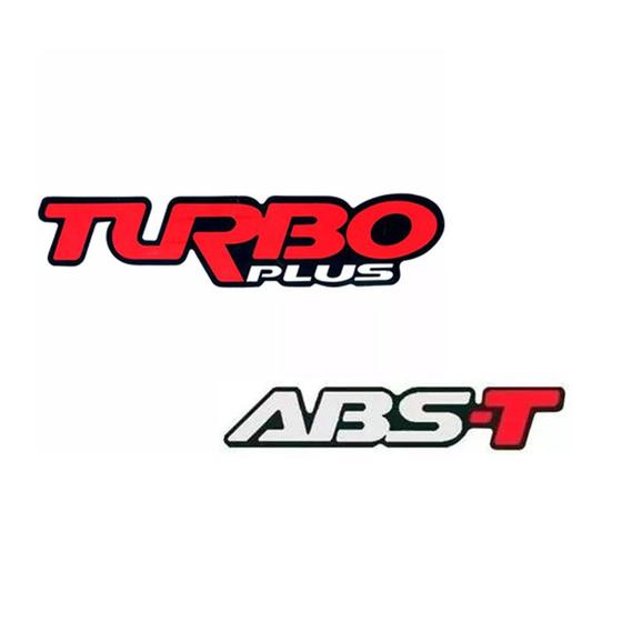 Imagem de Kit Adesivo Emblema Turbo Plus e Abs-t D20