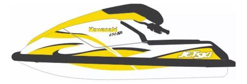 Imagem de Kit Adesivo Faixa Jet Ski Kawasaki Personalizado Sx 650 91