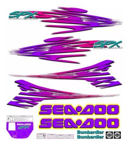 Imagem de Kit Adesivo Jet Ski Sea Doo Spx 1997 - Kit Completo