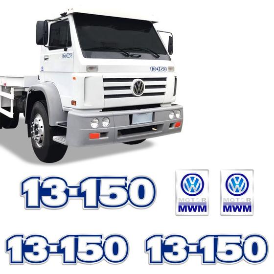 Imagem de Kit Adesivos 13-150 Emblemas Caminhão Mwm Volkswagen