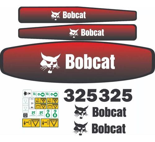 Imagem de Kit Adesivos Bobcat 325 Para Mini Escavadeira