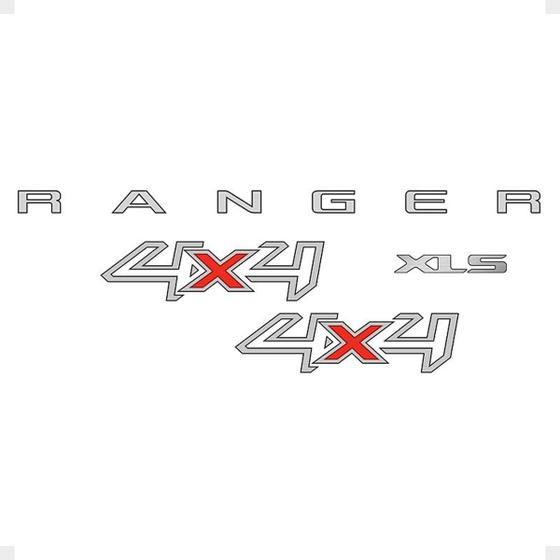 Imagem de Kit Adesivos Compatíveis Com Ranger 2013/2016 Completo Cinza