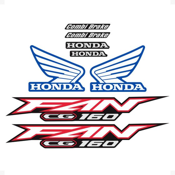 Imagem de Kit Adesivos Compatível Moto Honda CG Fan 160 2022/2023