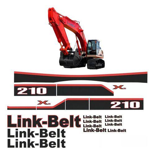 Imagem de Kit Adesivos Completo Linkbelt 210 X2 P Escavadeiras