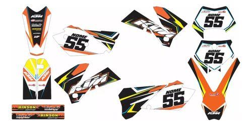 Imagem de Kit Adesivos Moto Cross Trilha Ktm Exc