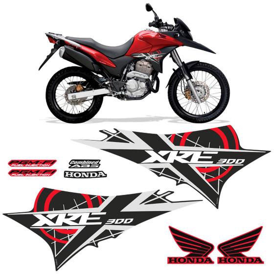 Imagem de Kit Adesivos Moto Honda Xre 300 2012 Faixas Modelo Original
