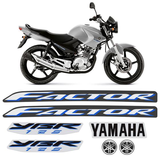 Imagem de Kit Adesivos Moto Yamaha Ybr 125 Factor 2009 + Emblemas