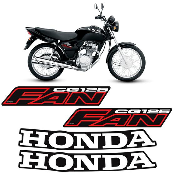 Imagem de Kit Adesivos Para Moto Honda CG Fan 125 2006 Faixa Lateral