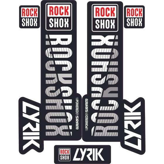 Adesivi Per Forcella Rockshox Lyrik/Pike - Grafica Floral, Vinile Per MTB