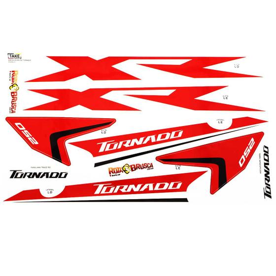 Imagem de Kit Adesivos Take Completo Honda Xr 250 Tornado 2001/2008