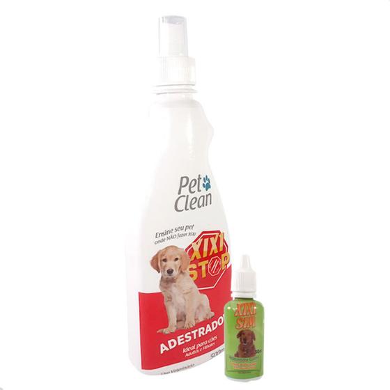 Imagem de Kit Adestrador Educador Sanitário Para Cachorros Spray Pipi Sim Pipi Não Adultos e Filhotes Pet Clean