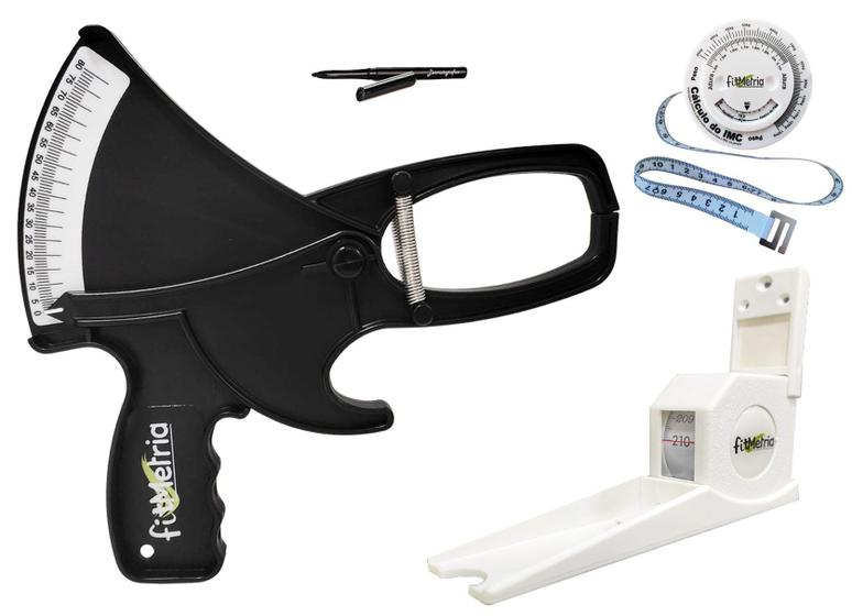 Kit Adipômetro Plicômetro c/ Estadiômetro Caneta e Trena avaliação física nutrição FITMETRIA Menor preço em Kit Adipômetro Plicômetro c/ Estadiômetro Caneta e Trena avaliação física nutrição FITMETRIA
