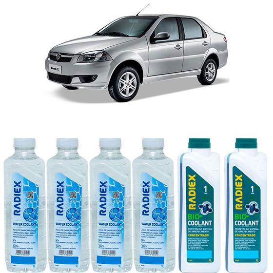 Kit aditivo radiador bio coolant concentrado azul + agua desmineralizada - fiat siena - r1922 Menor preço em Kit aditivo radiador bio coolant concentrado azul + agua desmineralizada - fiat siena - r1922