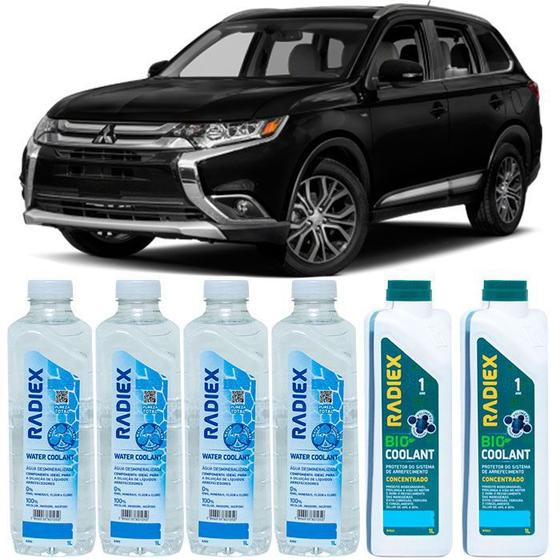 Kit aditivo radiador bio coolant concentrado azul + agua desmineralizada - mitsubishi outlander - r1922 Menor preço em Kit aditivo radiador bio coolant concentrado azul + agua desmineralizada - mitsubishi outlander - r1922