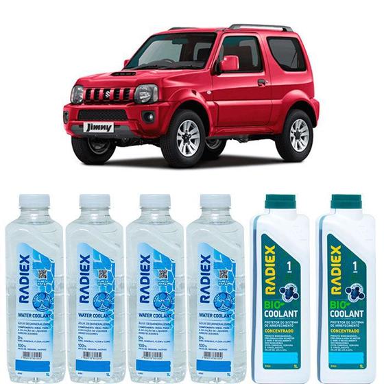Kit aditivo radiador bio coolant concentrado azul + agua desmineralizada - suzuki jimny - r1922 Menor preço em Kit aditivo radiador bio coolant concentrado azul + agua desmineralizada - suzuki jimny - r1922