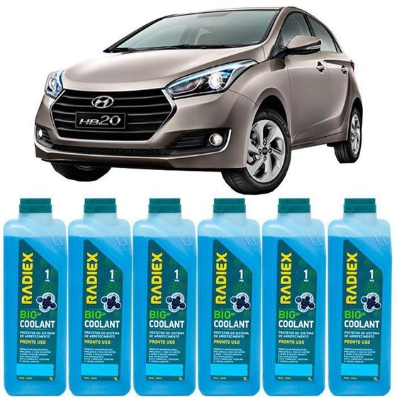 Imagem de Kit aditivo radiador bio coolant pronto para uso azul ps2g - hyundai hb20s - r1893