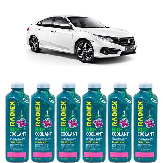 Imagem de Kit aditivo radiador bio coolant pronto para uso rosa - honda civic - r1892