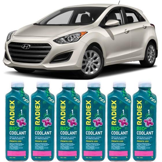 Imagem de Kit aditivo radiador bio coolant pronto para uso rosa - hyundai elantra - r1892