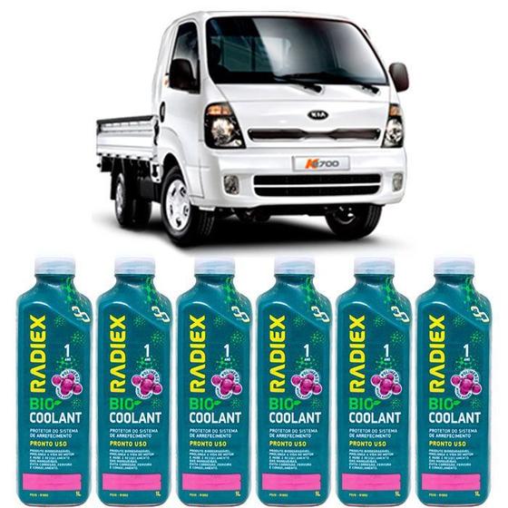 Imagem de Kit aditivo radiador bio coolant pronto para uso rosa - kia k2500 - r1892