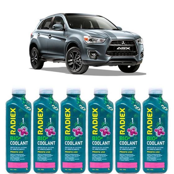 Imagem de Kit aditivo radiador bio coolant pronto para uso rosa - mitsubishi asx - r1892