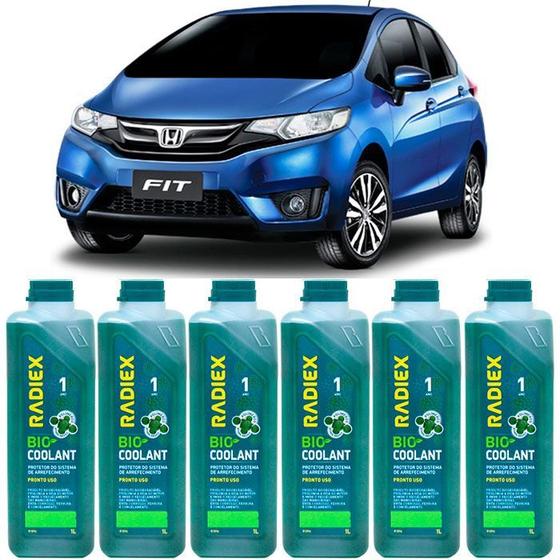 Imagem de Kit aditivo radiador bio coolant pronto para uso verde - honda fit - r1896