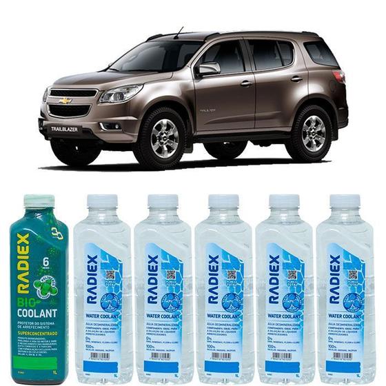 Imagem de Kit aditivo radiador bio coolant superconcentrado verde + agua desmineralizada - chevrolet trailblazer - r1882