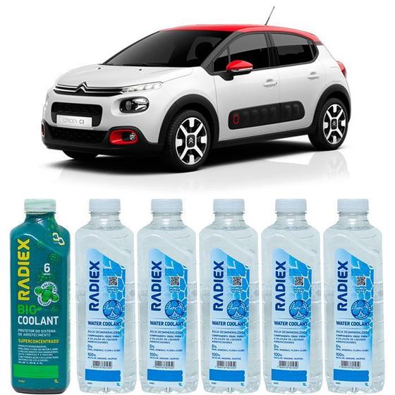 Imagem de Kit aditivo radiador bio coolant superconcentrado verde + agua desmineralizada - citroen c3 - r1882