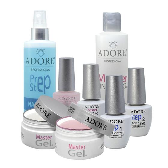 Imagem de Kit Adore Master Profissional Completo Alongamento Gel Nail