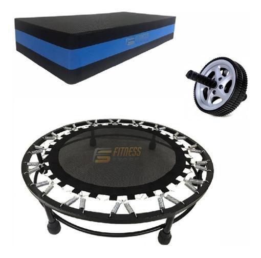 Imagem de Kit Aeróbico Mini Jump + Roda + Step