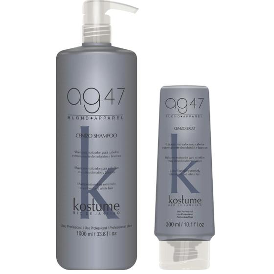 Imagem de Kit AG47 Shampoo 1000ml e Balm 300ml Kostume