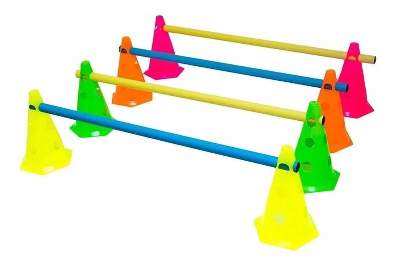 Kit Agilidade 8 Cones Furados E 4 Barreiras Treino Funcional Menor preço em Kit Agilidade 8 Cones Furados E 4 Barreiras Treino Funcional