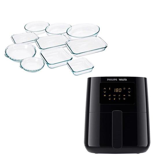 KIT Air Fryer Philips Walita RI9252 4,1 Litros, 110V + Conjunto de