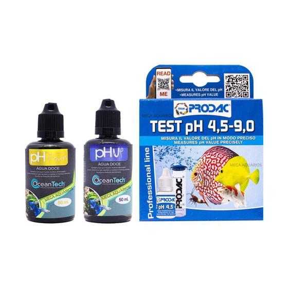 Imagem de Kit Ajustar ar Subir Abaixar Ph Água Oceantech 50Ml