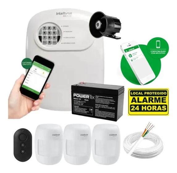 Imagem de Kit Alarme Intelbras Anm 24 Com App Celular 3 Sensor Cf