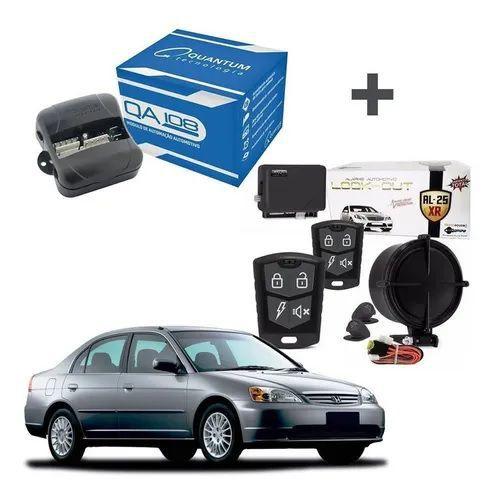 Imagem de Kit Alarme Look Out AL 25 XR + Módulo De Vidro Quantum QA108 Honda Civic 2003 A 2006